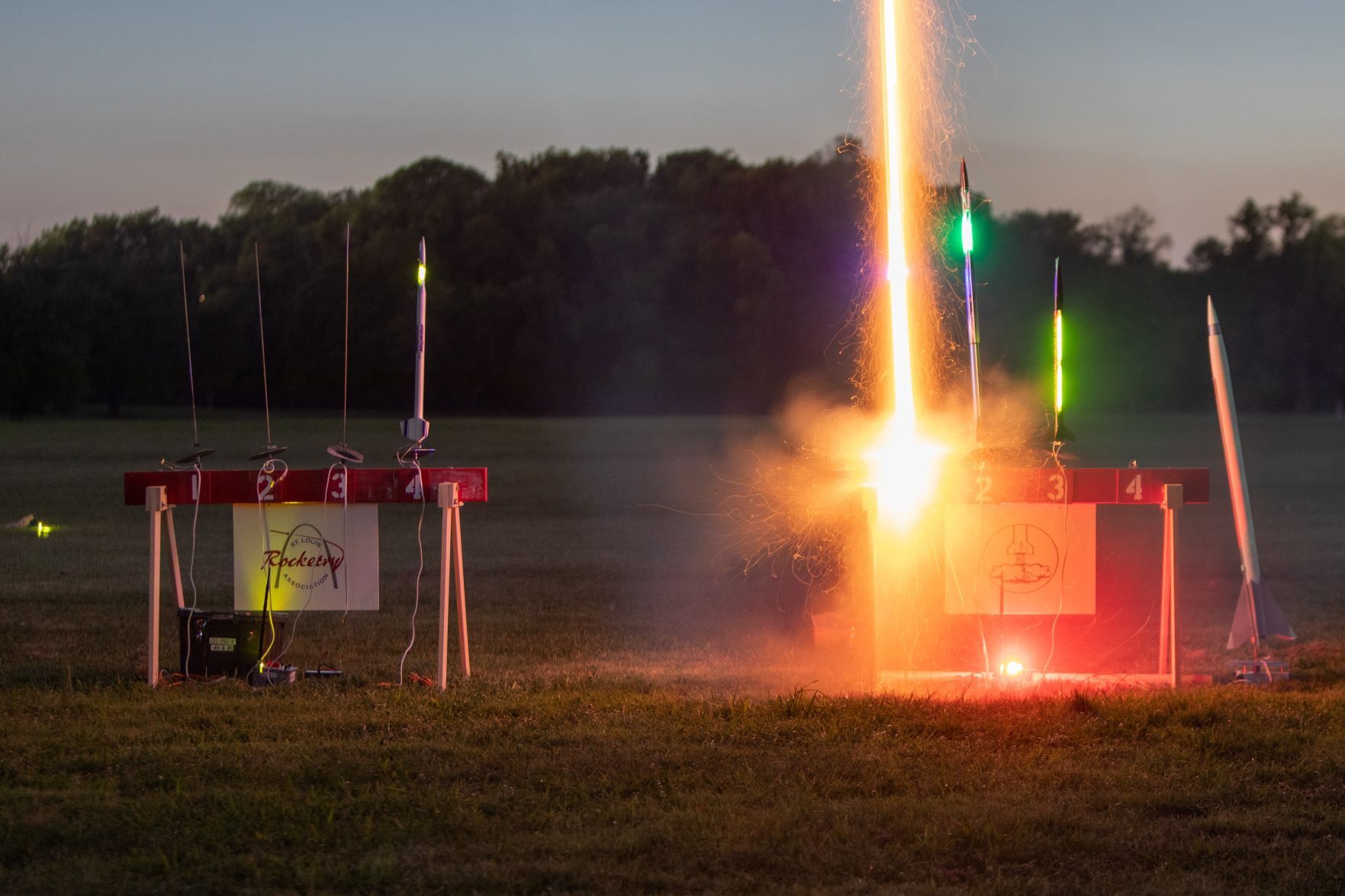 St. Louis Rocketry Association first night launch